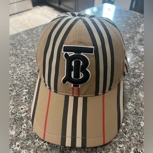 BURBERRY TB Check Baseball Cap Hat - NEW size M